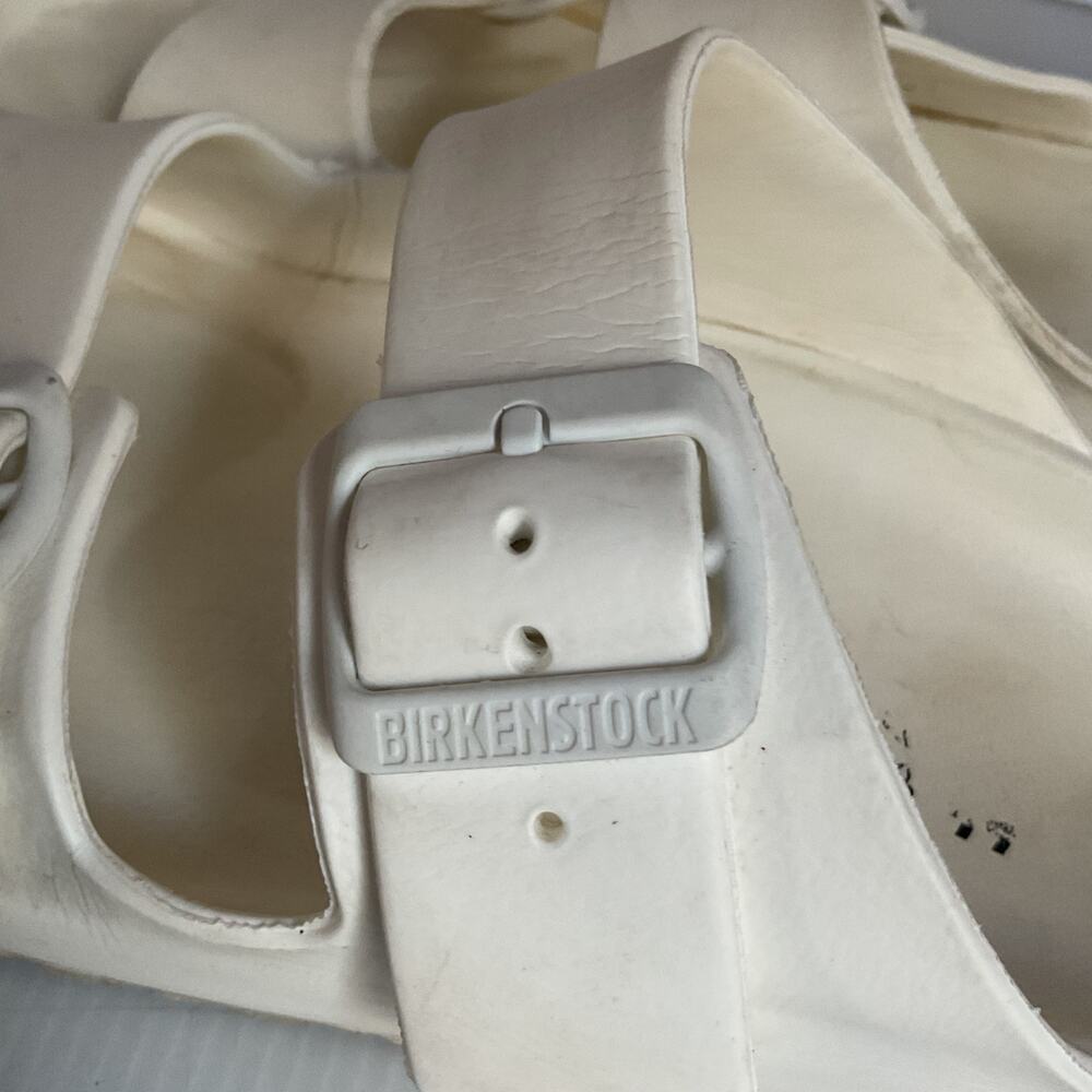 Birkenstock Arizona EVA White Sandals Women’s Size 9 Waterproof Comfort - Picture 7 of 9